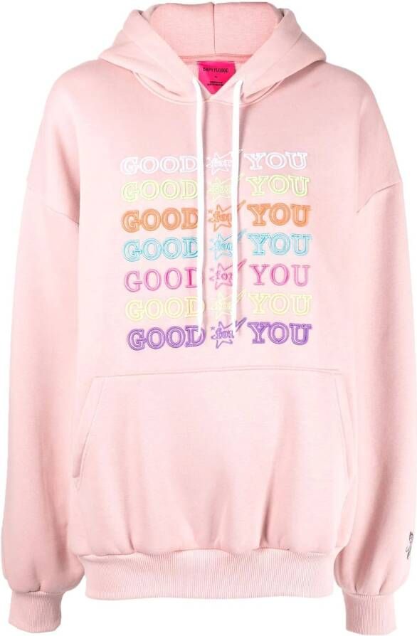 BAPY BY *A BATHING APE Hoodie met geborduurde tekst Roze
