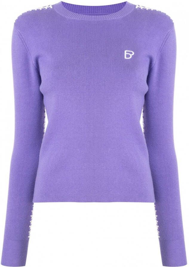BAPY BY *A BATHING APE Ribgebreide sweater Paars