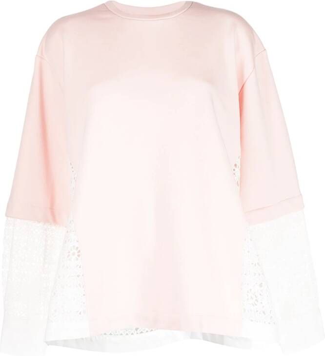 BAPY BY *A BATHING APE T-shirt met lange mouwen Roze