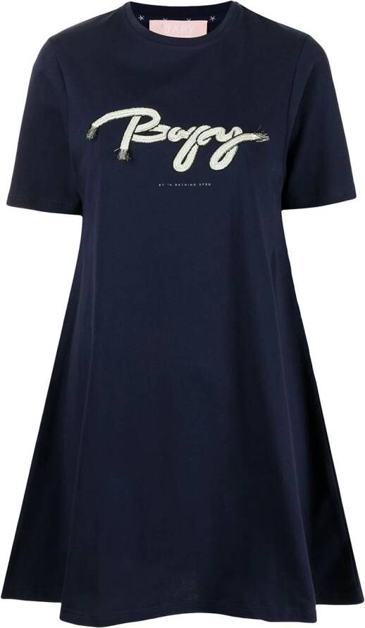 BAPY BY *A BATHING APE T-shirtjurk met geborduurd logo Blauw