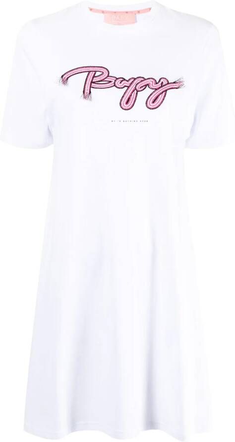 BAPY BY *A BATHING APE T-shirtjurk met gestikt logo Wit