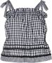 BAPY BY *A BATHING APE Top met gingham ruit Zwart - Thumbnail 1