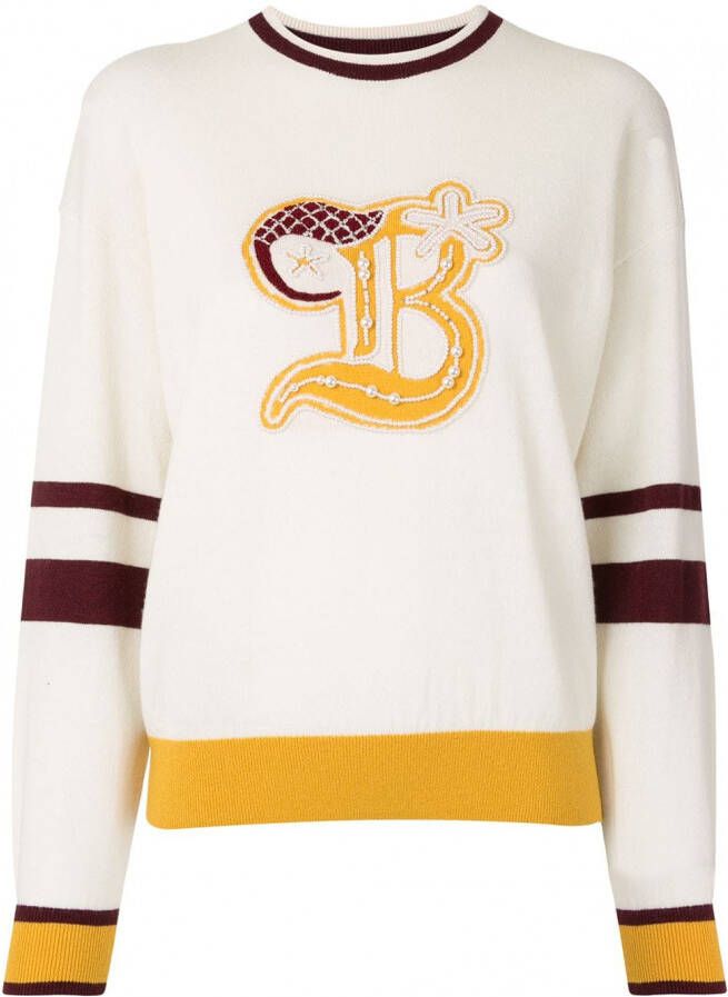 BAPY BY *A BATHING APE Trui met colourblocking Wit
