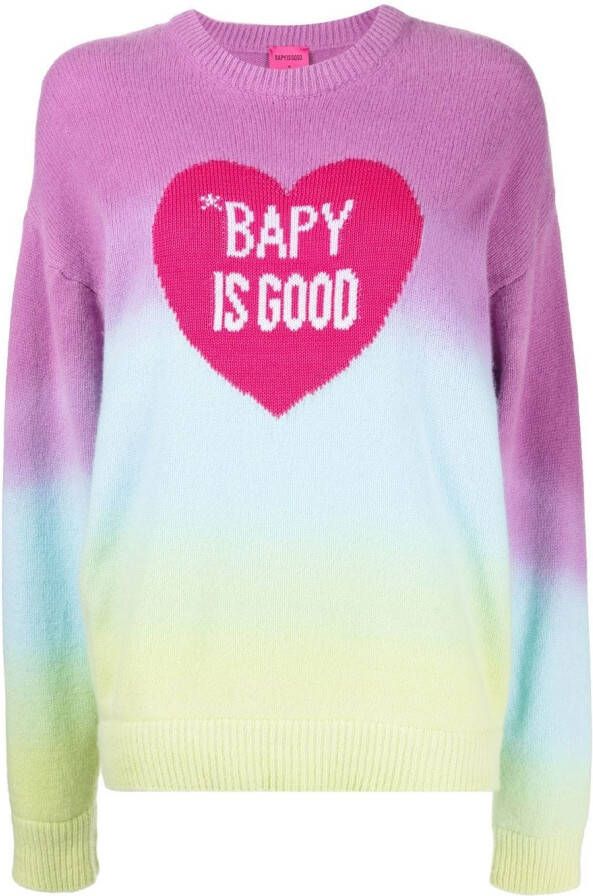 BAPY BY *A BATHING APE Trui met ombré print Veelkleurig