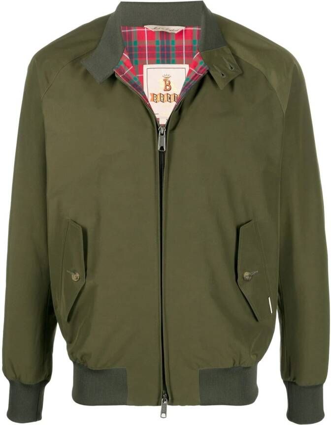 Baracuta Jack met rits Groen