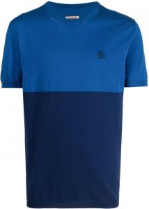 Baracuta T-shirt met colourblocking Blauw