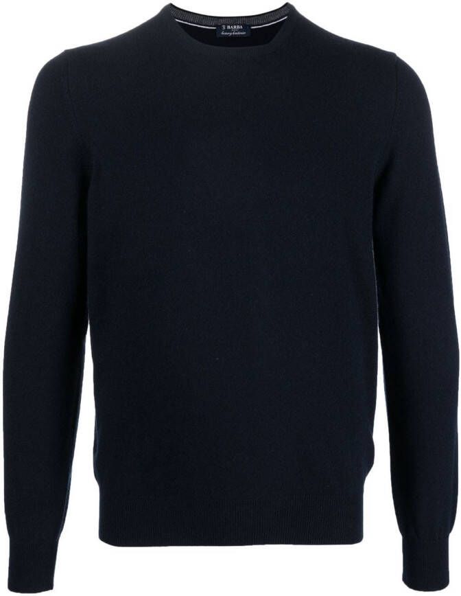 Barba Kasjmier trui Blauw