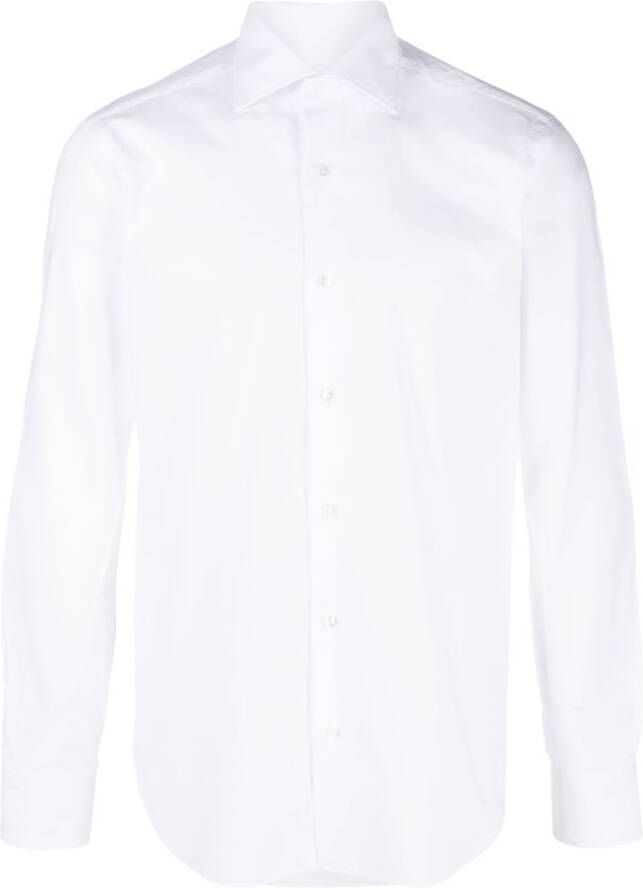 Barba Katoenen overhemd Wit