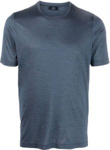 Barba short-sleeve linen T-shirt Blauw