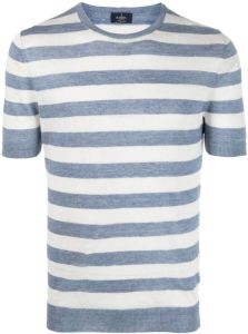 Barba striped short-sleeve T-shirt Blauw