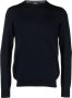 Barba Trui met ronde hals Blauw - Thumbnail 1
