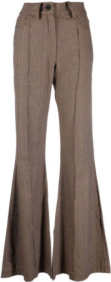 Barbara Bologna Flared broek Bruin