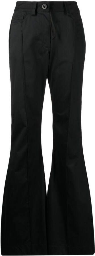 Barbara Bologna Flared broek Zwart
