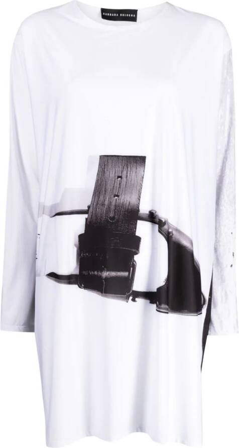 Barbara Bologna T-shirt met print Wit