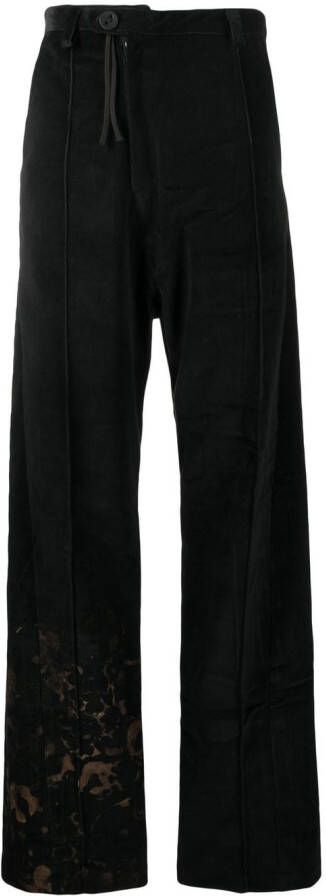 Barbara Bologna Ribfluwelen broek Zwart