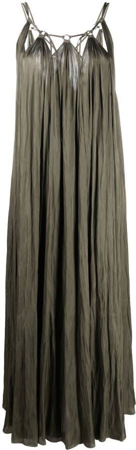 Barbara Bui Geplooide jurk Groen