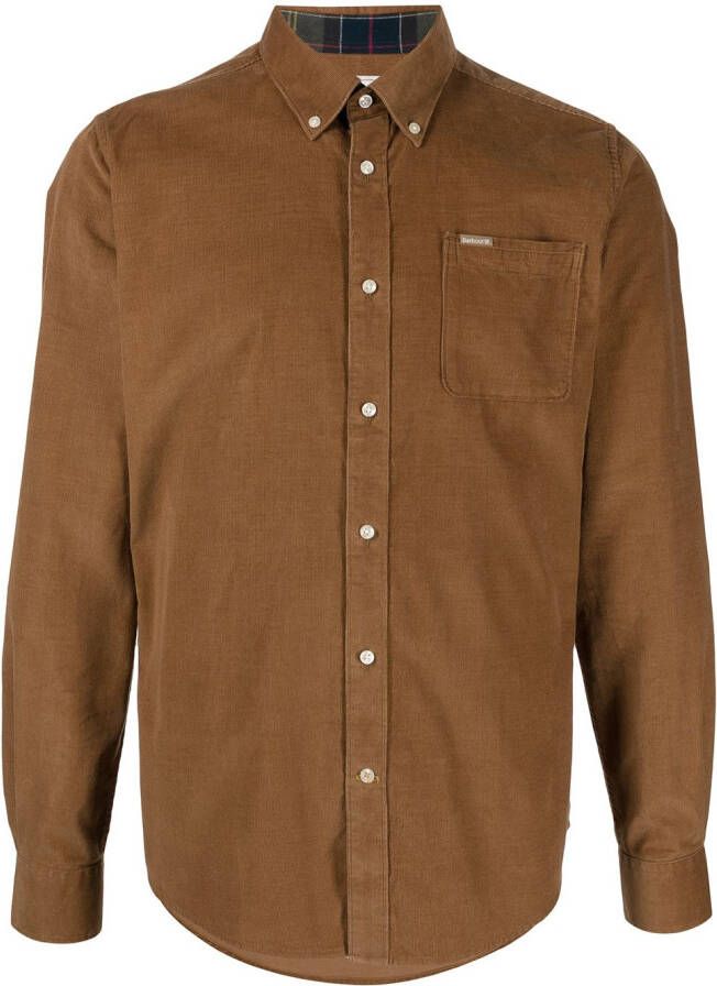 Barbour Button-down overhemd Bruin