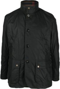Barbour buttoned high-neck jacket Groen