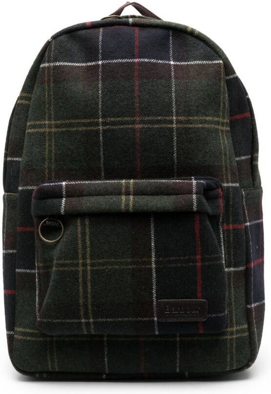 Barbour Carrbridge rugzak met tartan ruit Groen