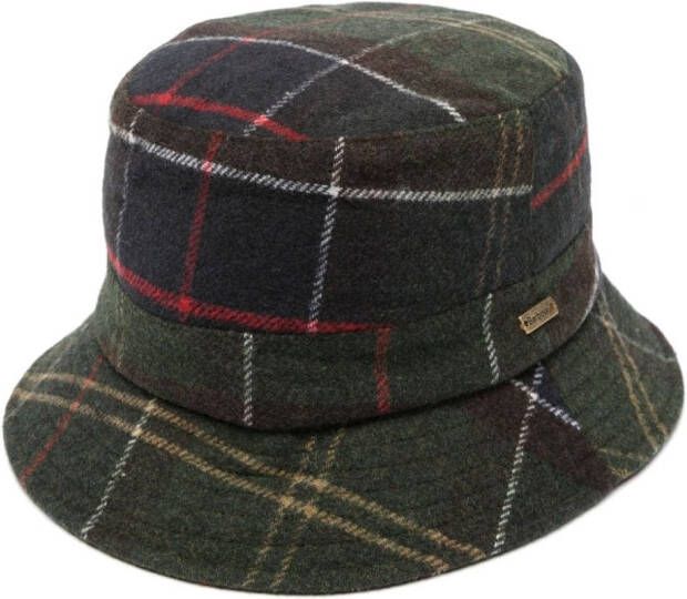 Barbour Geruite vissershoed Blauw