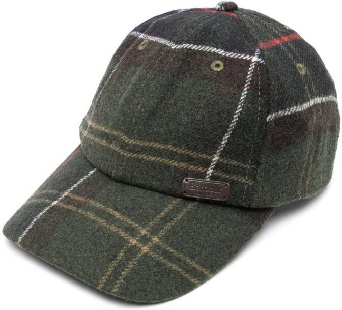 Barbour Geruite pet Groen