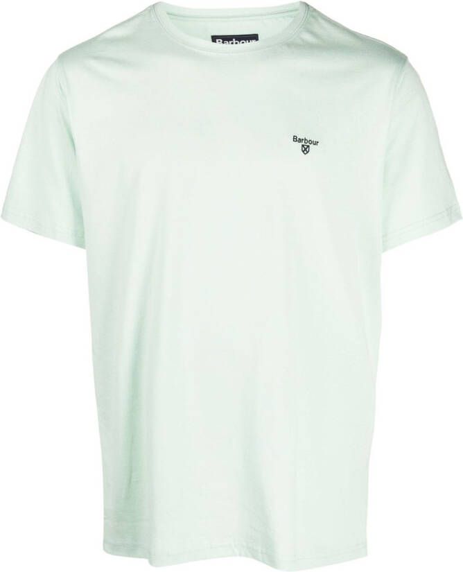 Barbour T-shirt met ronde hals Groen