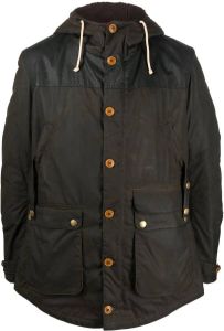 Barbour Game Waxed cotton parka Groen