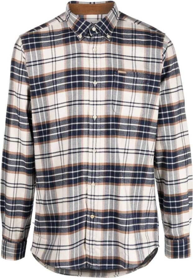 Barbour Geruit overhemd Beige