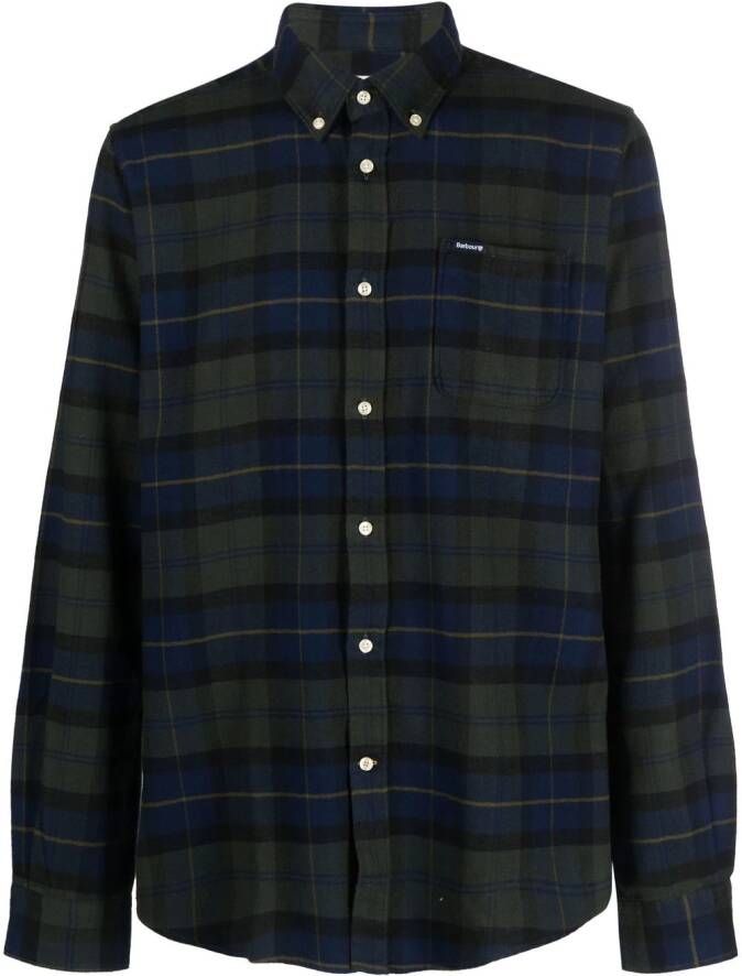Barbour Geruit overhemd Groen