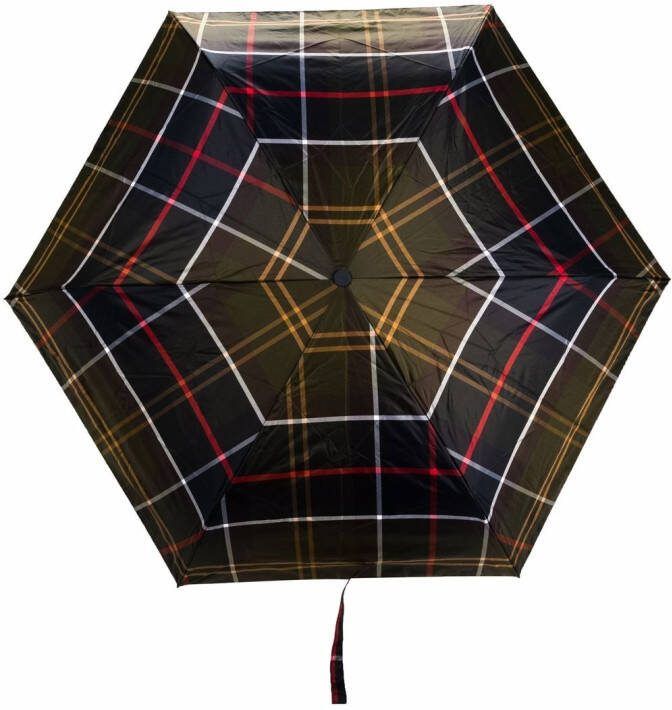 Barbour Geruite paraplu Groen