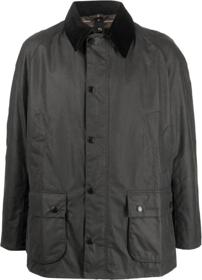 Barbour Gewaxt shirtjack Grijs