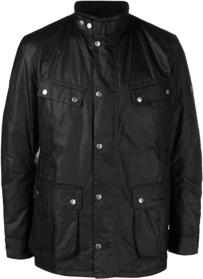 Barbour International Katoenen jack Zwart