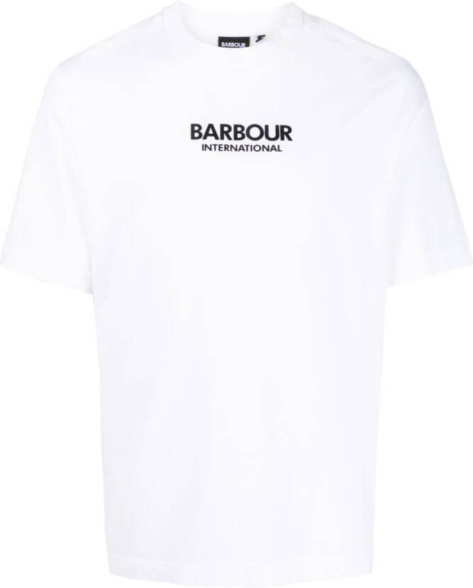 Barbour International T-shirt met logoprint Wit