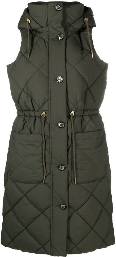 Barbour International Gewatteerde bodywarmer Groen