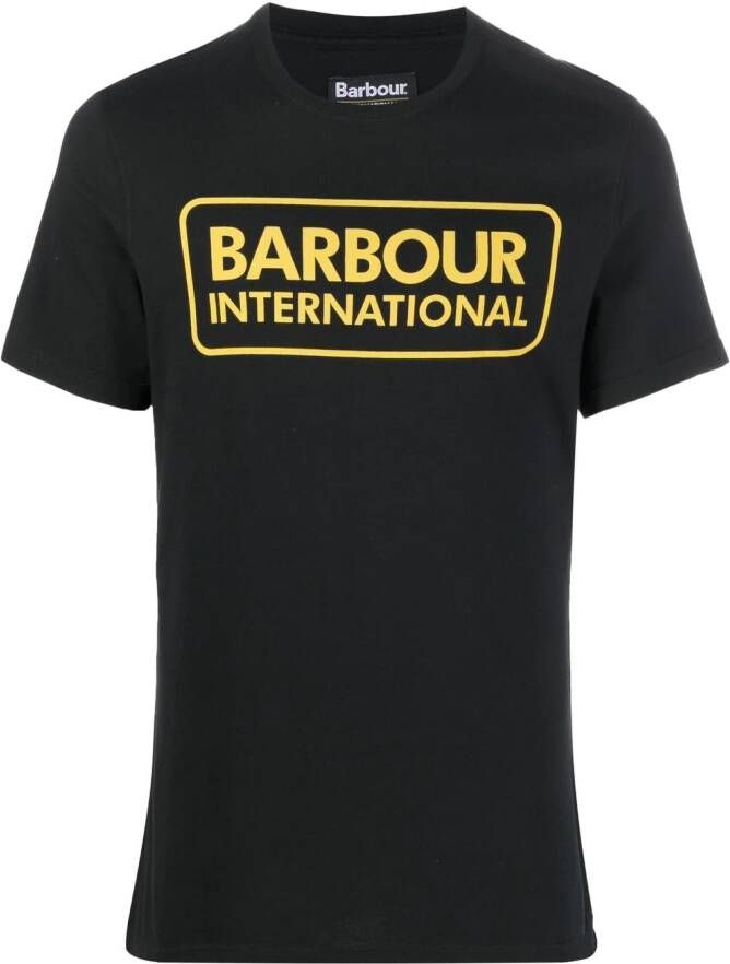Barbour International T-shirt met logoprint Zwart