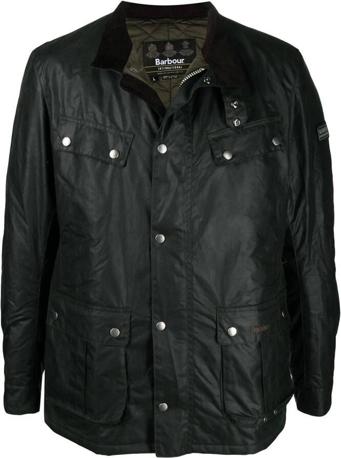 Barbour Jack met waslaag Groen