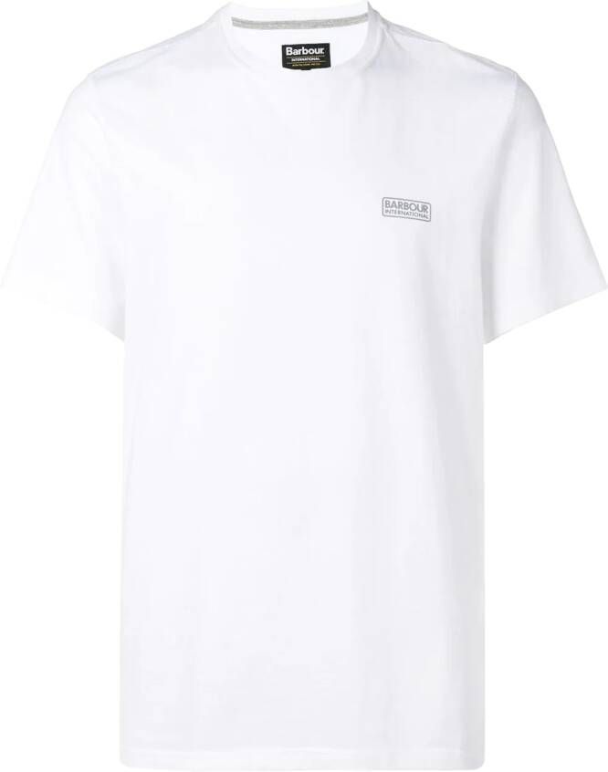 Barbour klein T-shirt met logo Wit