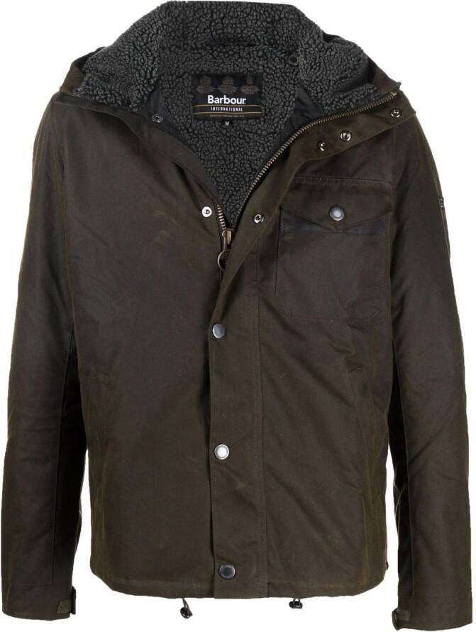 Barbour International Lichtgewicht regenjas Groen