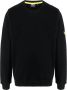Barbour Sweater met logopatch Zwart - Thumbnail 1