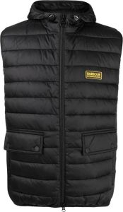 Barbour logo-patch quilted gilet Zwart