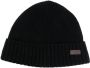 Barbour Muts met logopatch Zwart - Thumbnail 1