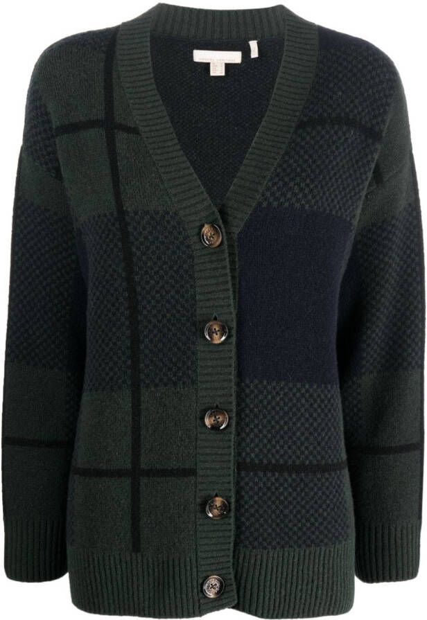 Barbour Marie geruit vest Blauw