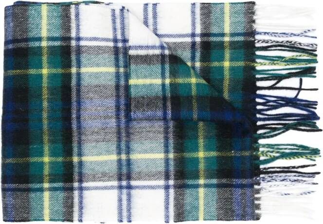 Barbour Nieuwe geruite jurk met Gordon Tartan sjaal Groen