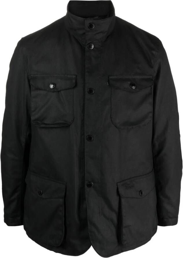Barbour Ogston katoenen jack Zwart