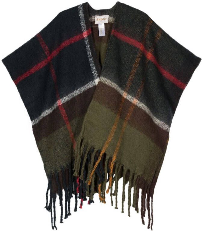 Barbour Geruite sjaal Groen