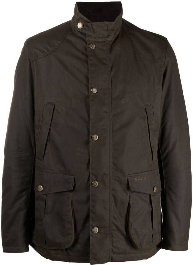 Barbour Shirtjack met drukknopen Groen