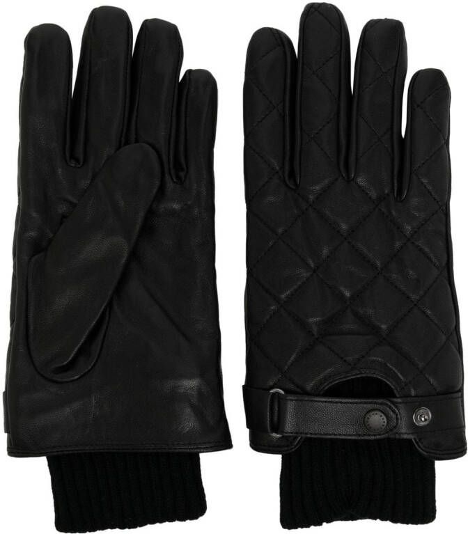 Barbour Leren handschoenen Zwart