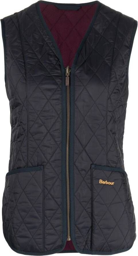 Barbour Bodywarmer met V-hals Blauw