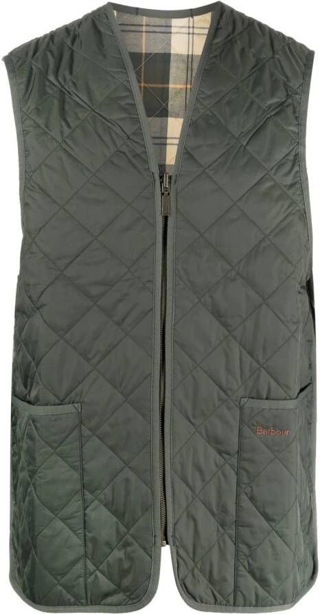 Barbour Gewatteerde bodywarmer Groen