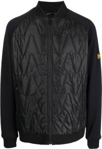 Barbour quilted zip-up jacket Zwart